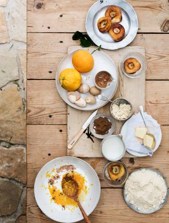 Melissa Hemsley’s peach and almond clafoutis
