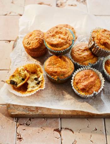Sundried tomato and feta savoury muffins
