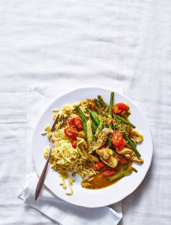 Mediterranean chicken stir-fry