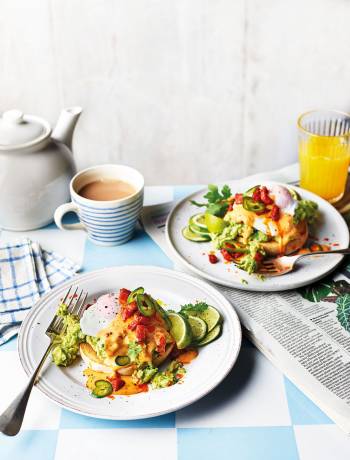 Tex Mex-style eggs Benedict