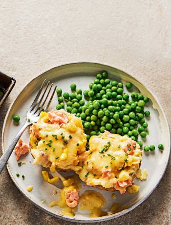 Twice-cooked fish pie potatoes