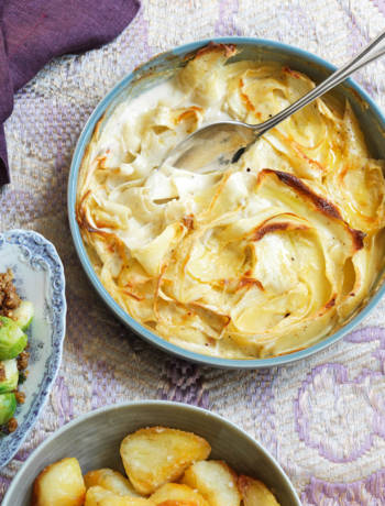 Parsnip gratin