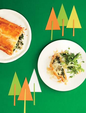 Spinach, Wensleydale and toasted hazelnut wellington