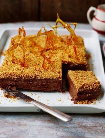 Chocolate and hazelnut praline marquise