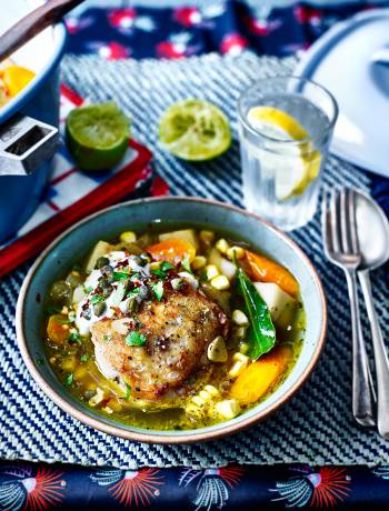 Colombian-style chicken stew