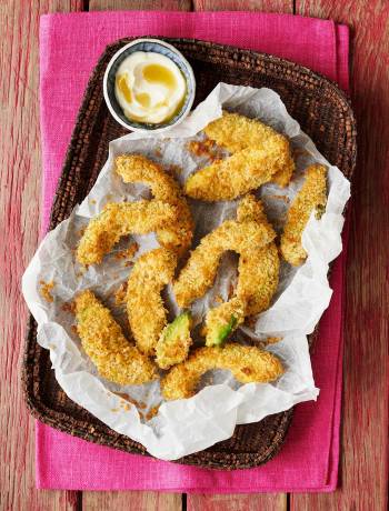 Avocado fries with Tabasco dipping sauce  
