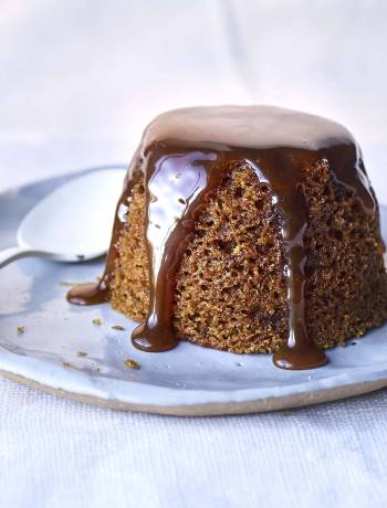Sticky toffee pudding with dates