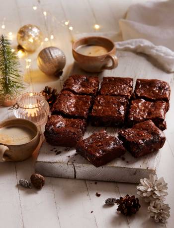 Rosemary, pecan & espresso brownies from Billington's 