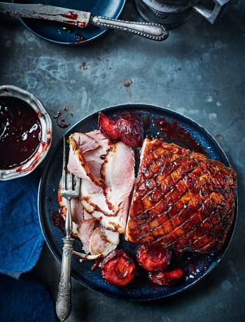 Sugar plum Christmas ham