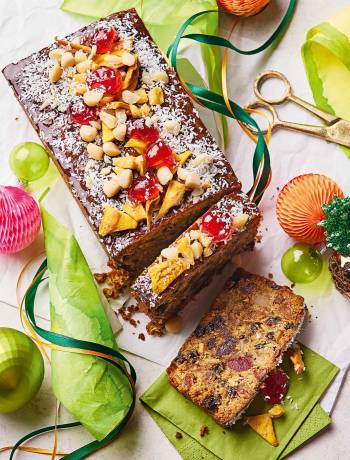 Tropical fruit loaf cake