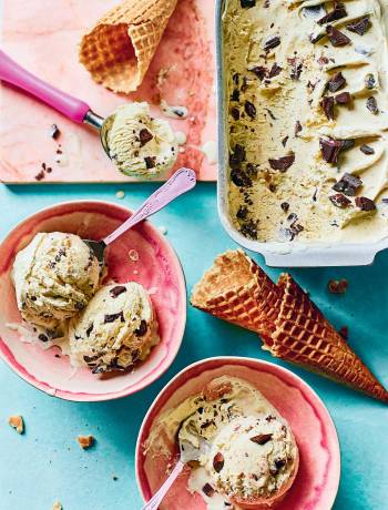 'Brown butter' cookie dough no-churn ice cream