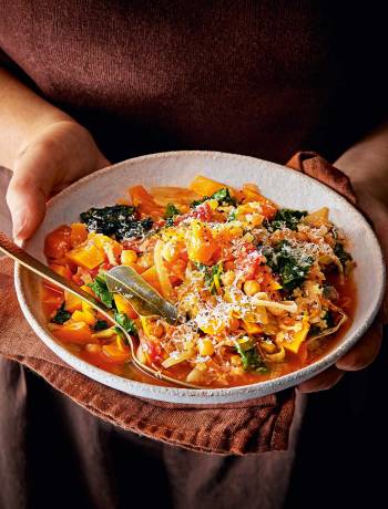 Chickpea and butternut squash minestrone