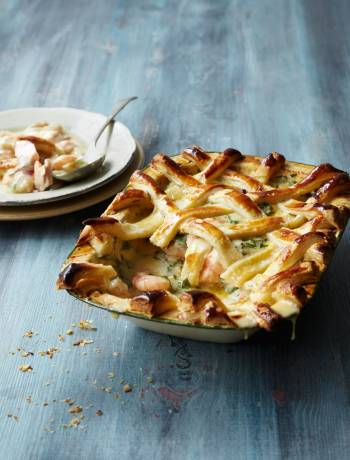 Lattice-topped fish pie 