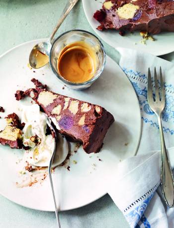 Chocolate and Tia Maria fridge cake 