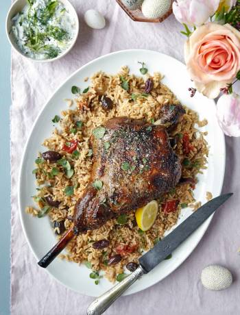 Gizzi Erskine’s Greek roast lamb 