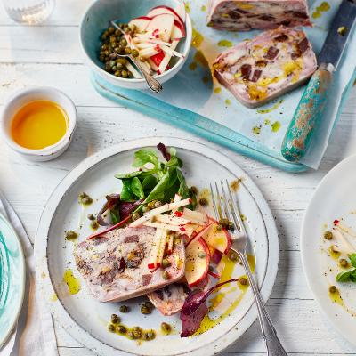 Pork, pistachio and prune terrine
