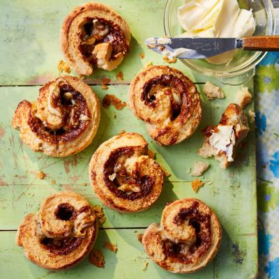 Cheese and Marmite swirls