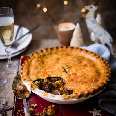 Steak and Stilton pie