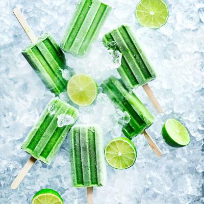 Green smoothie lollies