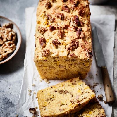 Bacon & walnut cornbread from California Walnuts