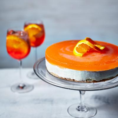 Aperol spritz cheesecake