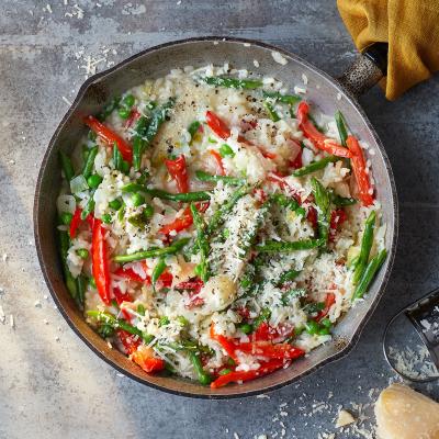 Red pepper risotto