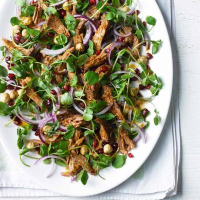 Shredded duck and watercress salad
