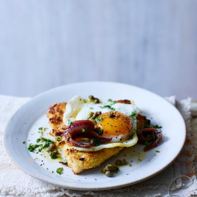 Turkey schnitzel with lemon and caper butter