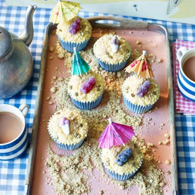Salted caramel Jelly Baby cupcakes