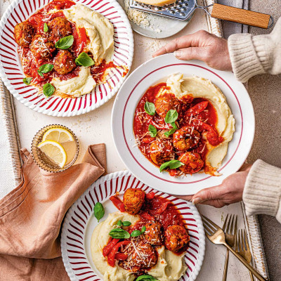 Calabrian-style meatballs
