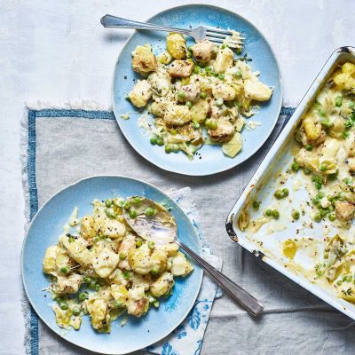 Chicken sausage gnocchi ‘hotpot’