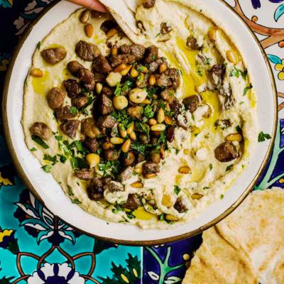 Houmous with meat