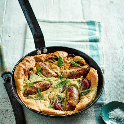 Frying pan toad in the hole