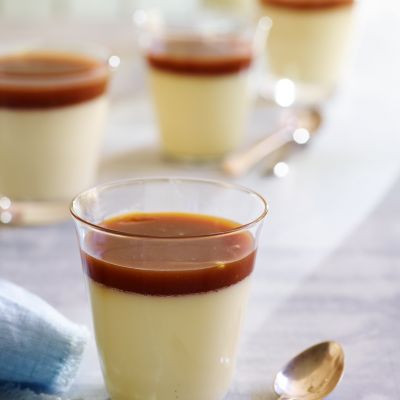 Salted caramel panna cotta