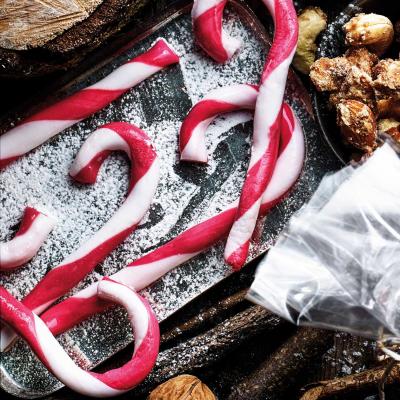 Peppermint cream candy canes