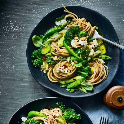 Springtime spaghetti