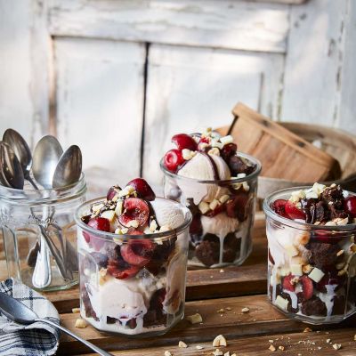 Black Forest sundaes