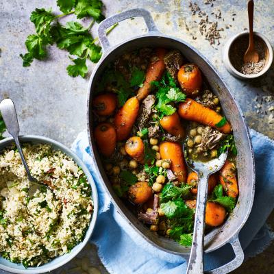 Cumin, carrot and lamb tagine