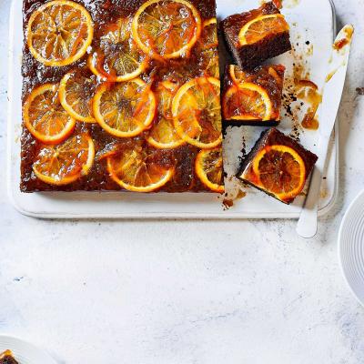 Marmalade gingerbread squares
