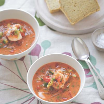 King prawn gazpacho