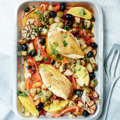 All-in-one Spanish chicken