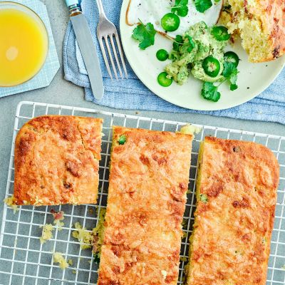 Jalapeño, smoked cheddar and bacon cornbread