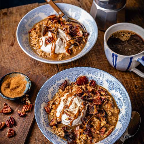 Cold-brew bircher bowl