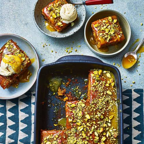 Sticky jaggery pudding