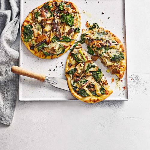 Mushroom melt flatbreads