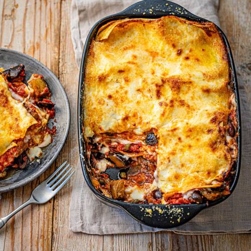 Puttanesca lasagne
