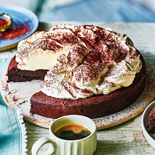 Flourless tiramisu torte