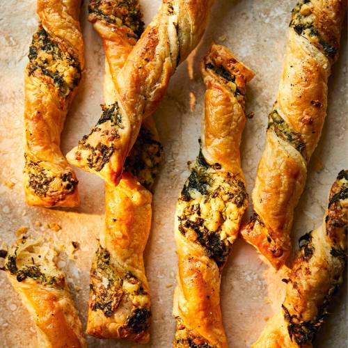 Spanakopita cheese twists