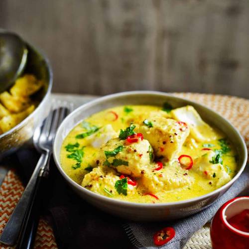 Coconut fish curry