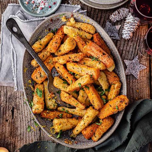 'Gremolata' carrots and parsnips